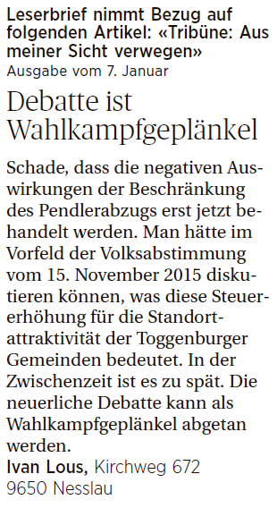 Debatte ist Wahlkampfgeplänkel