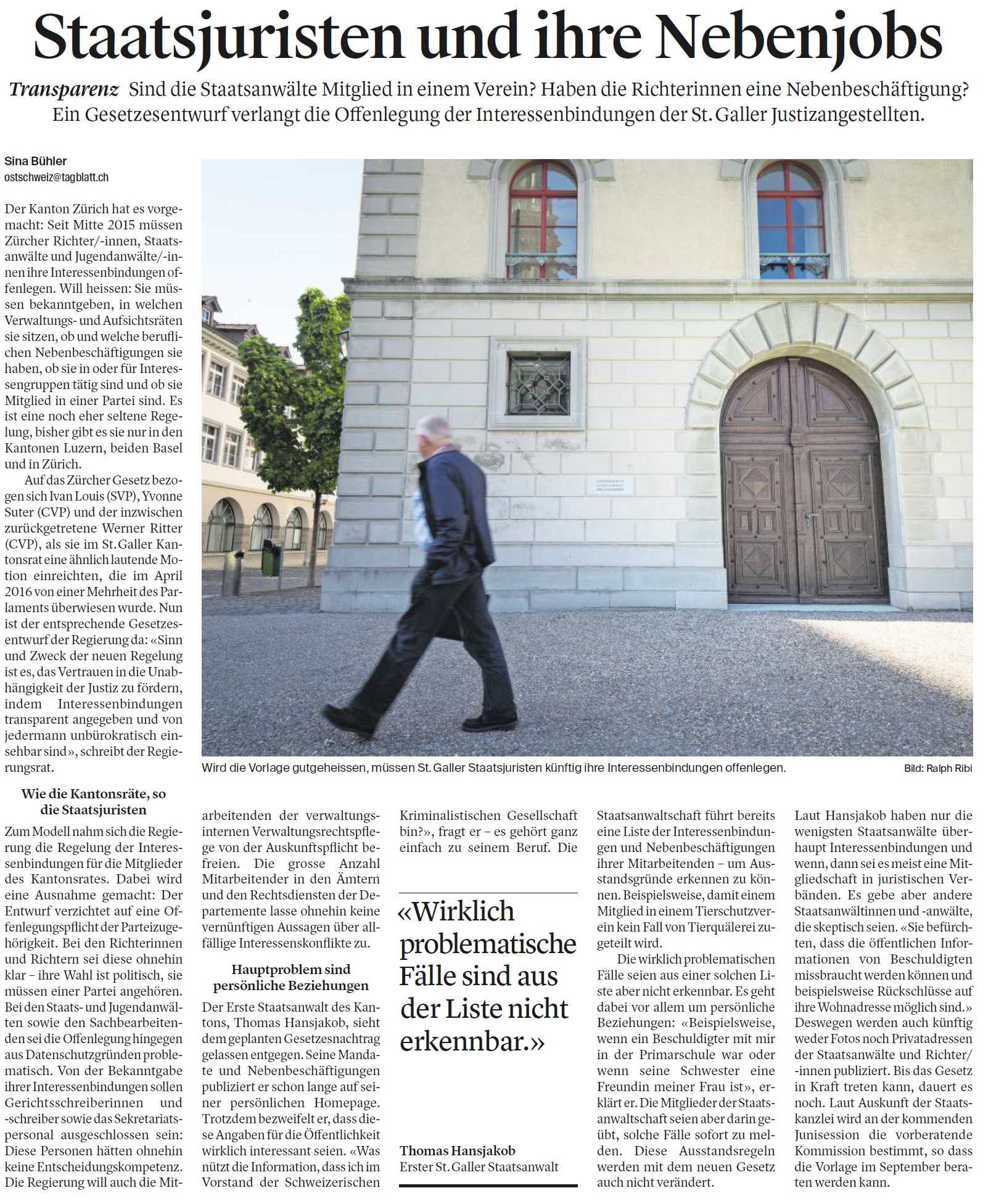 Staatsjuristen und ihre Nebenjobs